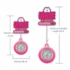 Lindo Dibujo Animado Brillante Elástico Pinza para Insignia de Enfermera Doctor Reloj de Bolsillo de Hospital Reloj de Pecho Pinza Telescópica Reloj para Colgar