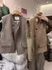 Chaleco con Borlas Estilo Retro Coreano Temperamento Pequeño Lujo para Mujer Primavera Otoño 2026 Nuevo Versátil Chaleco Cardigan Camisa Top
