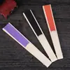 Abanico plegable blanco de 7 pulgadas para pintar niños papel para colorear abanico blanco de color materiales creativos DIY hechos a mano para preescolar