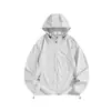 Ropa de Protección Solar para Exteriores para Hombre Ropa Refrescante con Capucha para el Sol para Hombre Moda Casual Color Puro Ropa de Protección Solar UPF50+ Chaqueta para Pareja