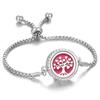 Pulsera Europea y Americana Nueva de Acero Inoxidable Espiral para Aromaterapia Patrón Calado Difusor de Aceite Esencial Pulsera de Pareja Joyería