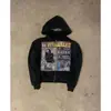 Sudadera con Capucha Estampado Retro Europeo y Americano y2k Gótico Street para Hombre y Mujer Conjunto de Sudadera Chaqueta Deportiva Holgada Casual