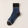 Calcetines de Media Caña Nuevos para Hombre Zhuji para Otoño e Invierno, Calcetines Deportivos Antibacterianos 10A para Estudiantes, Espesados, Resistentes al Olor, Absorbentes de Sudor