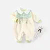 Ropa para Bebé Luna Llena Otoño e Invierno Algodón Forrado de Polar Caliente Mono para Bebé Atuendo para Celebración de 100 Días de Otoño