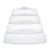 Conjunto de 4 Tampas para Micro-ondas Plástico PP Transparente Redondo para Geladeira Tampas para Conservar Frescor Tampas Anti-respingo para Aquecimento Utensílios de Cozinha