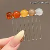 Pente de cabelo penteado de cabeça para baixo novo grampo de cabelo com franja de laço antiderrapante caveira alta estiloso moderno grampo de cabelo lateral com mechas acessório de cabelo