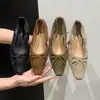 Primer Encuentro Estacional Elevadores de Altura Retro Francés Versátiles Elegantes Estilo Coreano Suela Suave Punta Baja Estilo Hada Bailarinas para Mujer
