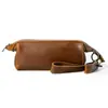 Bolsa de Mano para Tubo de Estilo Nuevo Europeo y Americano Transfronteriza, Set de Fumador de Piel de Vaca de Primera Capa, Bolsa de Almacenamiento para Cables de Datos de Viaje y Deportes al Aire Libre