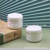 Botella de Crema con Borde Plateado 50g, Tarro de Crema con Borde Dorado, Botella de Cera para el Cabello, Tarro de Crema, Botella de Mascarilla de Barro con Tubo Recto 50g, Botella de Boca Ancha, Botella para Mascarilla