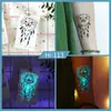 Ruikalong Novo Azul Luminoso Tatuagem Adesivo Deve Ajudar Borboleta À Prova D' Água Festival de Música Boate Sílaba Elétrica Atacado