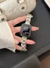 Banda de Metal Fina para Reloj Cro Corazón Tres Perlas Adecuada para Apple Watch Iwatch Generación 12 11/10 Ultrase