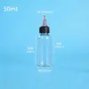Venta al por mayor de botellas de gel de 30, 50 y 100 ml, botellas de muestra de pintura PET y botellas de muestra pequeñas con sellos herméticos
