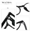 Gafas anti luz azul transfronterizas montura redonda TR90 retro lente plana 2301 unisex montura para lentes ópticos de miopía