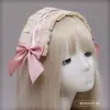 Diadema de Encaje con Lazo Hecha a Mano Estilo Japonés Pinza para el Cabello de Niña Lolita Suave Lindo Accesorio para el Cabello Bidimensional Adorno para el Cabello de Niña Linda