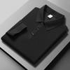 Camisa Polo Casual Tendencia Juvenil 2025 Color Sólido Cuello Solapa Sencilla Manga Corta Camiseta Casual Transpirable Ajuste Delgado Superior para Hombre