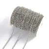 Cadena de eslabones en forma de O de 1.1 m Collar Básico Cadena de Hierro Pulsera Joyería Joyería DIY Accesorios Y56