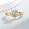 Sudeste Asiático Douyin Transmisión en Vivo Anillo Corona de Amor para Mujer Anillo de Diamante de Imitación de Color para Mujer Moda Anillo Abrible Venta al por Mayor