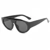 2024 Transfronterizo Nuevo Marco Grande Estilo Y2K Tendencia de Moda Gafas de Sol para Mujer Estilo Futuro Sesión de Fotos Callejera Gafas de Sol con Protección Solar Hombres