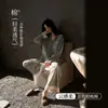 [Algodón para Dormir Bien] Pijama de Algodón Puro para Mujer de Primavera y Otoño, Diseño a Cuadros con Encaje, Algodón Suave, Nueva Ropa de Casa de Manga Larga