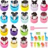 Set de 25 Piezas de Moldes para Frutas con Relieve, Cuchillo de Plástico para Frutas Infantil, Molde de Plástico para Cortar Frutas de Dibujos Animados, Venta Caliente Transfronteriza