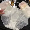 Bragas Sexy de Encaje Estilo Palacio Francés Blanco Rococó para Mujer, Amigables con la Piel, Suaves, No Aprietan, Entrepierna Antibacteriana 10A, Tallas Grandes