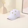 Gorra de Béisbol de Mezclilla con Visera Curva Moda Unisex Versátil de Verano Casual Protector Solar Tendencia con Pedrería