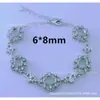 Plata S925 Soporte Vacío Pulsera de Cobre Blanco Puro Soporte Vacío Chapado en Platino Procesamiento de Incrustación de Piedras Preciosas Fábrica DIY Leidezhu