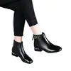 Elegantes botines decorativos metálicos para mujer, tacón bajo, cómodos para los pies, punta fina, elegantes, adecuados para ir al trabajo, botines sencillos de otoño e invierno, versátiles