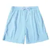 2024 Novo Verão Treino Seda Gelada Solto Versátil Moda Casual Confortável Esporte Calça Casual Lisa de Cinco Pontos