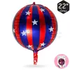 Balão de Filme de Alumínio 4D Xiaohongshu Listrado Bola Casamento Decoração de Aniversário Ktv Shopping Center Decoração de Festa