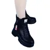 2026 Nuevas Botas Martin Otoño Invierno Mujer Suela Gruesa Piel Suave Botines Mujer Versátiles Más Terciopelo Más Gruesos Zapatos para Mamá de Mediana Edad