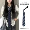 Corbata Estilo Rosa para Mujer 2026 Nuevo Pañuelo de Seda Rayado Estilo Coreano Combinado con Corbata de Lazo para Camisa Pañuelo Atado a Mano Accesorio de Moda