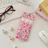 5758 Bolsita Acolchada con Estampado de Dibujos Animados para Gafas, Suave y Moderna para Niñas, Estuche Portátil para Gafas de Sol, Bolsa de Almacenamiento Antipresión para Estuche de Gafas