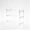 Vitrina Transparente de Acrílico Personalizada, Vitrina de Escritorio de Tres Niveles para Almacenamiento de Café, Gabinete de Almacenamiento, Personalización al por Mayor