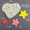 Molde de silicone para bolo flor de três ovos DIY açúcar 3D sorvete sabonete artesanal molde de aromaterapia ovos