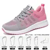 Zapatos mujer combinación de colores moda talla grande zapatillas para correr tejido fly transpirables zapatilla casual una generación de zapatos planos