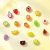 Super Mini Juguetes de Comida en Miniatura de Frutas 3D Resina Pegamento de Crema DIY Aretes Juguetes Fundas de Teléfono Venta al por Mayor Transfronteriza