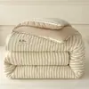 Colcha de algodón cálida engrosada para invierno, adecuada para dormitorios, camas individuales y dobles, uso en primavera y otoño, ropa de cama para todas las estaciones