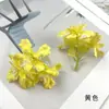 Fio de Flores Pequenas de Grama Simuladas com 3 Pétalas DIY Adorno de Cabeça Grampo de Cabelo Material de Flor Produção Estilo Ins Flor Falsa Decorações Ornamentais de Corsage da Dinastia Han