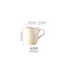 Taza de Café y Platillo de Cerámica Pintados a Mano para el Hogar y la Oficina, Taza y Platillo de Desayuno, Taza Grande, Taza de Leche, Taza de Té de Flores, Suministro Directo Transfronterizo