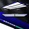 Lámpara de Billar Joe, Sala de Tenis de Mesa, Candelabro de Cuerpo Completo, Iluminación Ambiental LED, Sala de Tenis de Mesa, Lámpara de Billar Roja, Lámpara sin Sombras, Hierro