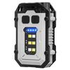 Nueva lámpara llavero transfronteriza tipo C, carga para exteriores, brillante, pequeña, de acero, con doble fuente de luz, luz potente, mini linterna