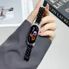 Correa de Reloj Estilo Pulsera con Escamas de Pescado Adecuada para Xiaomi 10/9/6/5/4, Correa de Reloj Láser Integrada Tipo Cubo de Hielo, Correa de Reloj Moderna y Versátil