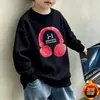Sudadera moderna para niños, elegante y genial, con forro polar, nueva para primavera, otoño e invierno, color degradado, a la moda para niños mayores, top de cuello redondo