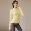 Chaqueta Top de Yoga para Mujer Ropa Deportiva Ajustada Estilo Adelgazante Ropa de Fitness Chaqueta para Correr Secado Rápido Cuello Alto Ciclismo al Aire Libre