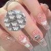 2023 Nueva pegatina de uñas estilo oscuro mariposa blanca y negra rosa 3D adhesivo decoración de uñas calcomanías de uñas