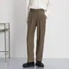 Pantalones Casuales para Hombre, Nuevos Pantalones de Vestir Negros para Primavera, Otoño e Invierno, Pantalones de Vestir Sueltos Rectos de Pierna Ancha para Hombre, Otoño