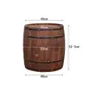 Barril de Vino Boda Barril de Madera Decoración Exterior Barril de Roble Barril de Cerveza Hecho de Madera Maciza Barril de Vino Tinto Decoración de Exposición de Bar Fijo