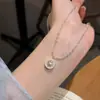 Colar com Pingente de Estrela de Oito Pontas em Zircônia Brilhante Acessórios Corrente para Clavícula Feminina Design de Nicho de Luxo Leve Corrente de Pescoço de Alta Qualidade Joias