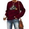 Deseo comercio exterior estación independiente Amazon camuflaje tres calabazas sudadera de cuello redondo para mujer